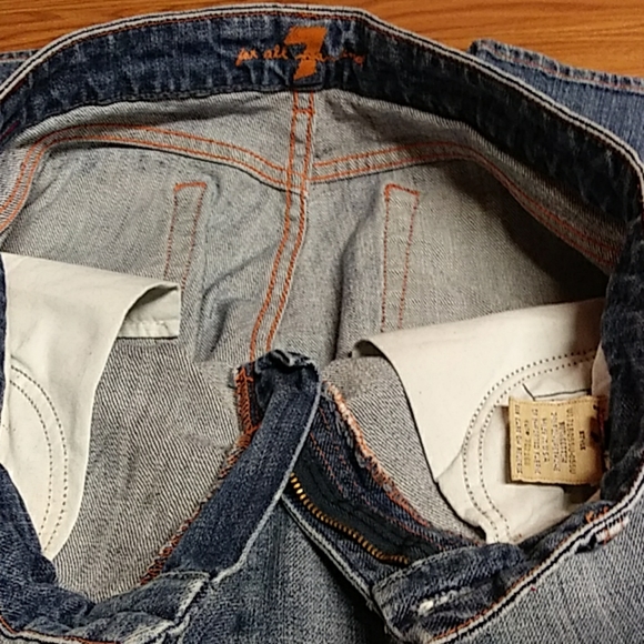 Seven For All Mankind sz 28 cropped jeans 29x24 - Picture 5 of 7